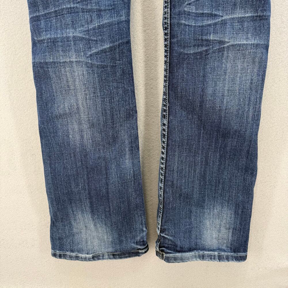 Cowgirl Tuff Jeans Women's 24x33 (0) Blue Aztec Mustang Boot Cut Embroidered - Picture 4 of 16